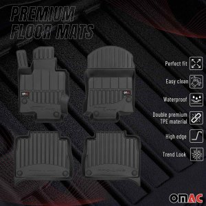 Mercedes GLE V167 Floor Mat - Omac - Premium TPE - Black - '19-'25